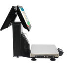Black Barcode Printing Scale , Dual Touch Screen Label Printing Weighing Scale